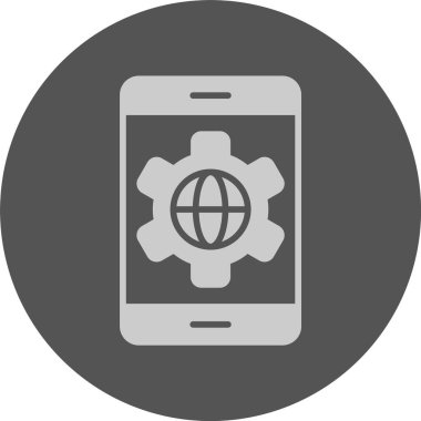 akıllı telefon simgesi, vektör illüstrasyonu basit tasarım