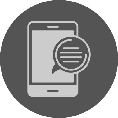 akıllı telefon simgesi, vektör illüstrasyonu basit tasarım