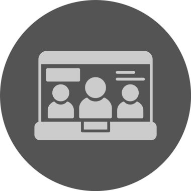 Grup web simgesi vektör illüstrasyonu