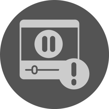 düğme simge vektör çizim duraklatma  