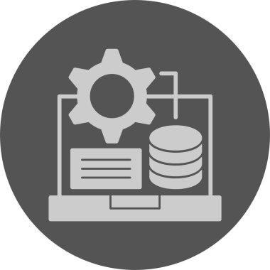 veritabanı web simgesi vektör çizimi