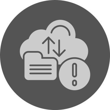 Bulut depolama ağı vektör illüstrasyonuName