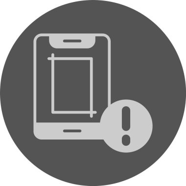 akıllı telefon simgesi, vektör illüstrasyonu basit tasarım