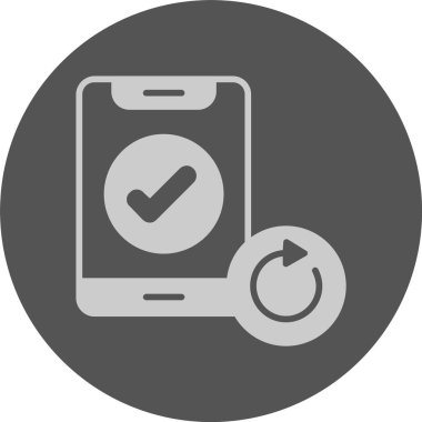 akıllı telefon simgesi, vektör illüstrasyonu basit tasarım