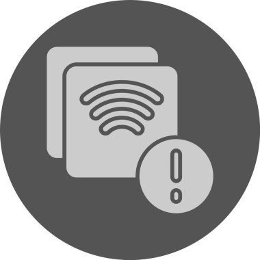  Ekran yansıtma web simgesi, basit vektör illüstrasyonu