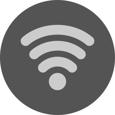 Wifi Sinyalleri web simgesi, basit vektör illüstrasyonu