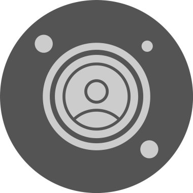  Profil Düğmesi web simgesi, basit vektör illüstrasyonu