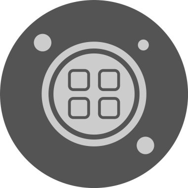 Menü Düğmesi web simgesi, basit vektör illüstrasyonu
