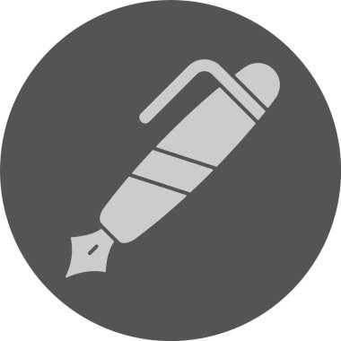 kalem ağı simgesi, basit vektör illüstrasyonu