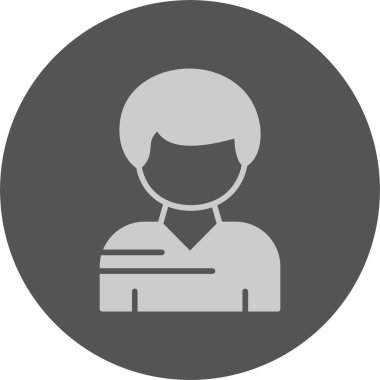  kullanıcı web simgesi, basit vektör illüstrasyonu