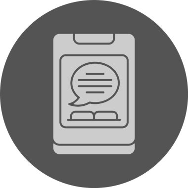 Edebiyat uygulaması web simgesi vektör illüstrasyonuName