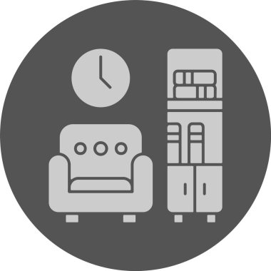 Kuytu ağ simgesi okunuyor, basit vektör illüstrasyonu