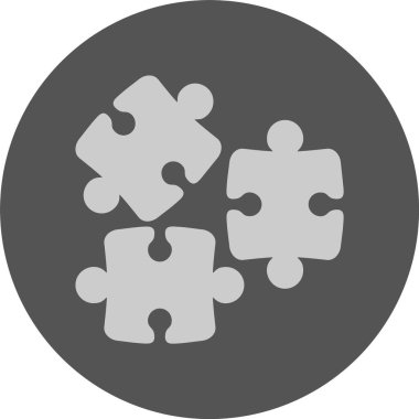 Bulmaca simgesi, vektör illüstrasyonu 