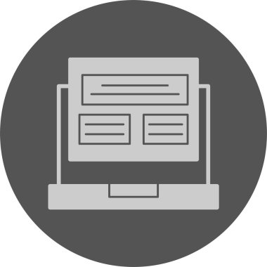 Bağımlılıklar web simgesi, basit vektör illüstrasyonu