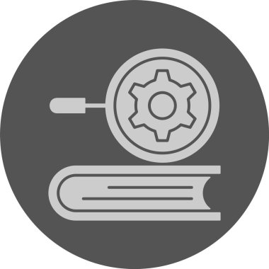 Edebiyat Liderliği Web simgesi, basit vektör illüstrasyonu