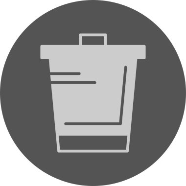 Çöp kutusu vektör illüstrasyonuName 