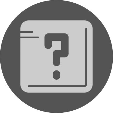 Soru işareti simgesi, basit vektör illüstrasyonu