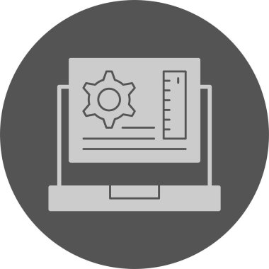 Uygulama Geliştirme web simgesi, basit vektör illüstrasyonu