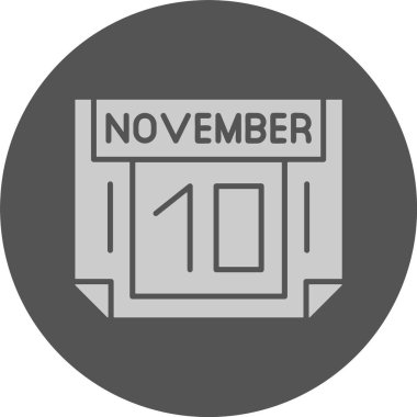 10 Kasım, takvim simgesi tasarımı, web illüstrasyonu