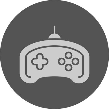 Oyun kontrolörü. Web simgesi, basit vektör illüstrasyonu