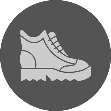 Ayakkabı. Web simgesi basit illüstrasyon 