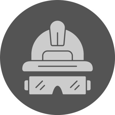 İşçi Başlığı Web simgesi, basit vektör illüstrasyonu