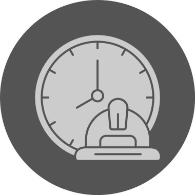 Saat simgesi vektör illüstrasyonu 