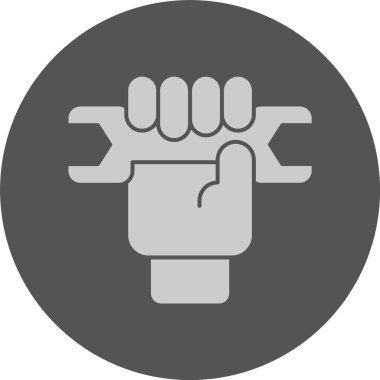 Çalışma Hakları Sembol Web simgesi, basit vektör illüstrasyonu