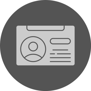 Kart. Web simgesi basit illüstrasyon 