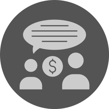 Kolektif Pazarlık web simgesi, basit vektör illüstrasyonu