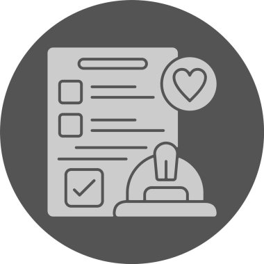 Sağlık ve Güvenlik web simgesi, basit vektör illüstrasyonu