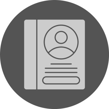 Çalışan El Kitabı simgesi, vektör illüstrasyonu basit tasarım