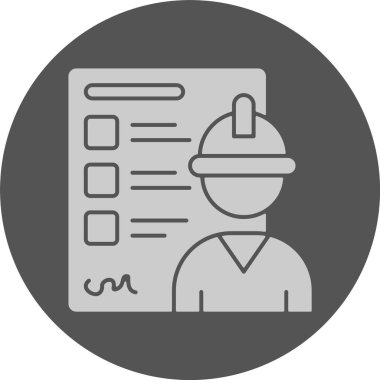 Çalışan Geribildirim Ağı simgesi, basit vektör illüstrasyonu