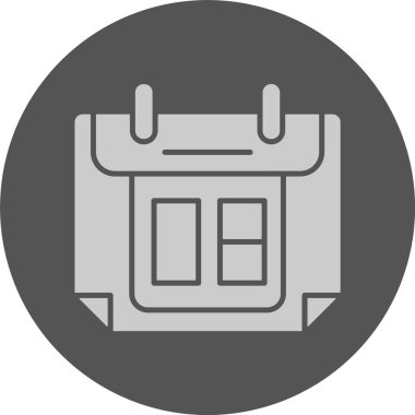 Takvim web simge vektör çizim 