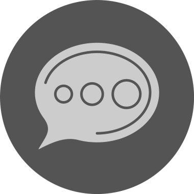 kabarcık sohbet iletişim ikonu vektör çizimi 