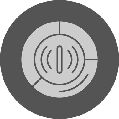 Veri kullanımı web simgesi, basit vektör illüstrasyonu