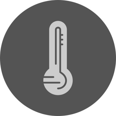 Termometre. Web simgesi basit illüstrasyon