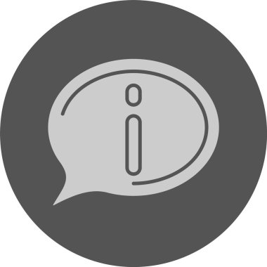 vektör çizim bilgi işareti simgesi