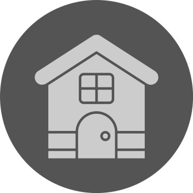 Ev web simgesi, basit vektör illüstrasyonu