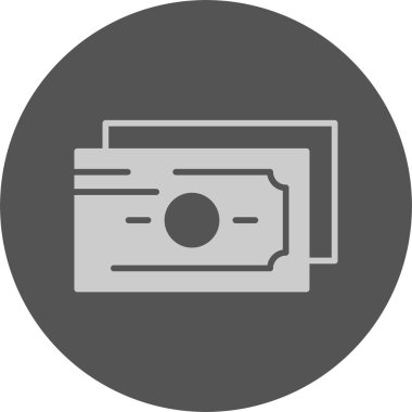 Para web simgesi, basit vektör illüstrasyonu