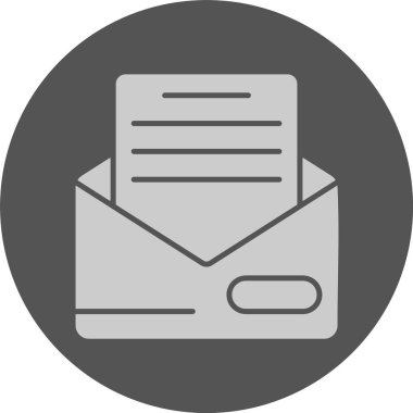 posta web simgesi, basit vektör illüstrasyonu