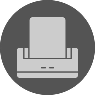 Yazıcı web simge vektör çizim 