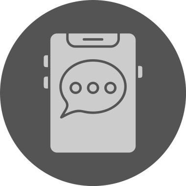 vektör sohbet simgesi, vektör illüstrasyonu 