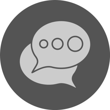 konuşma balonu simgesi, vektör illüstrasyonu 