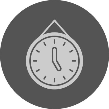 Saat simgesi vektör illüstrasyonu 