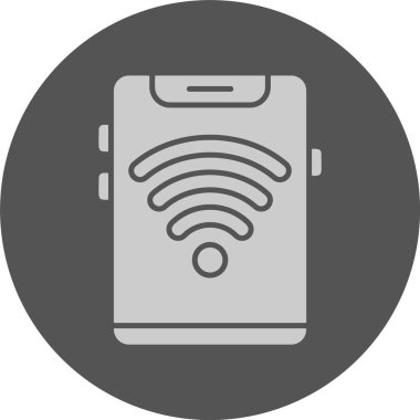 wifi web simgesi, basit vektör illüstrasyonu