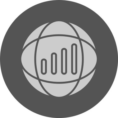 Sinyal kuvveti web simgesi, basit vektör illüstrasyonu