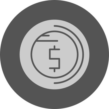 Dolar para simgesi, vektör illüstrasyonu 