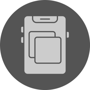 Ekran yansıtma web simgesi, basit vektör illüstrasyonu