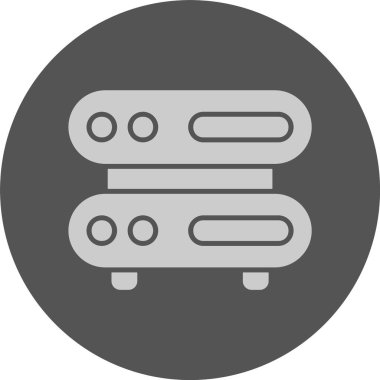Sarver web simgesi, basit vektör illüstrasyonu